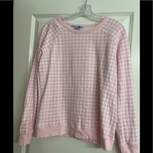 Draper James Sweaters - Draper James pink gingham sweater